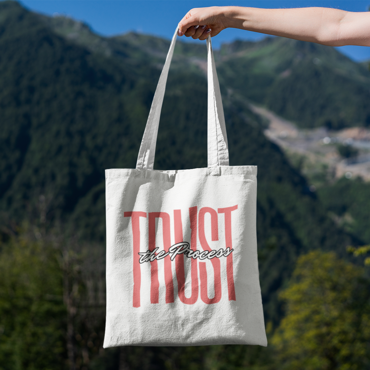 Trust the Process Tote Bag (AOP)